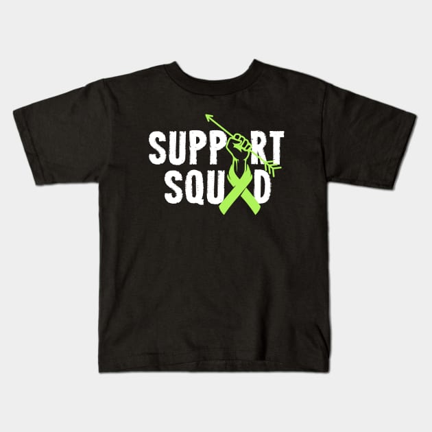 Support Squad lymphoma Cancer Awareness lymphocytes Ribbon Kids T-Shirt by ArtedPool